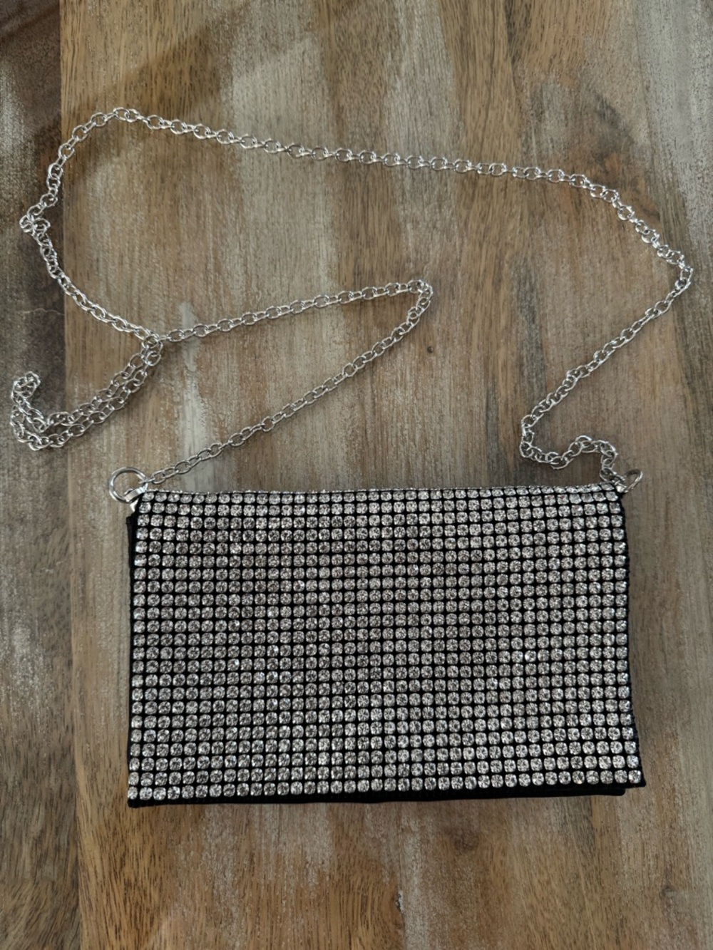 Amber Sceats Cubic Zirconia Chain Clutch